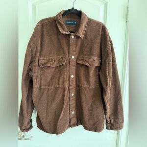 Abercrombie & Fitch Brown Corduroy Shirt Jacket